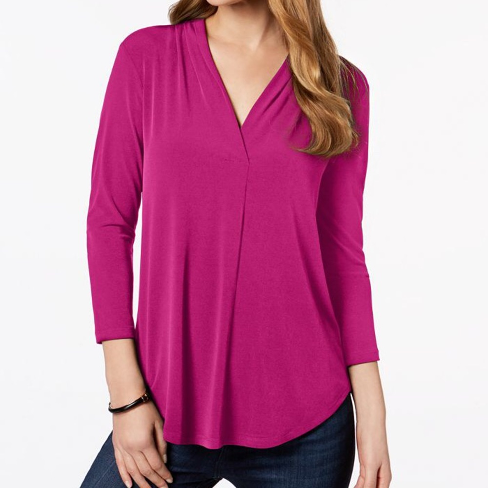 Charter Club 3/4 Sleeve Top